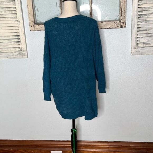 Black Tape Womens Knitted Sweater Drop Shoulder Dark Teal Size X NWT - Picture 7 of 12
